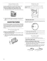 Предварительный просмотр 16 страницы Kenmore 5890 - 25.4 cu. Ft. Refrigerator Use And Care Manual