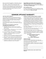 Предварительный просмотр 3 страницы Kenmore 596.6931 Series Use & Care Manual