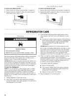 Предварительный просмотр 14 страницы Kenmore 596.6931 Series Use & Care Manual