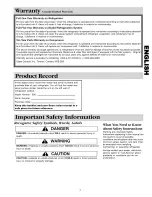 Preview for 3 page of Kenmore 596.72282200 Use & Care Manual