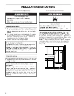 Preview for 4 page of Kenmore 596.7833?801 Use & Care Manual