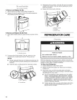 Preview for 18 page of Kenmore 5996 - Elite 25.5 cu. Ft. Refrigerator Use And Care Manual