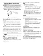 Preview for 20 page of Kenmore 5996 - Elite 25.5 cu. Ft. Refrigerator Use And Care Manual