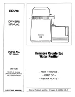 Предварительный просмотр 1 страницы Kenmore 625.34440 Owner'S Manual