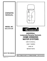 Предварительный просмотр 1 страницы Kenmore 625.347031 Manual