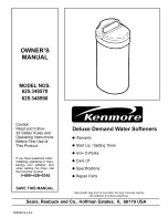 Kenmore 625.34857 Owner'S Manual preview