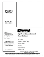 Preview for 1 page of Kenmore 625.348600 Manual