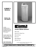 Kenmore 625.348670 Owner'S Manual preview