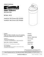 Preview for 1 page of Kenmore 625.38356 Owner'S Manual