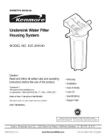 Kenmore 625.38454 Owner'S Manual preview