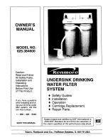 Preview for 1 page of Kenmore 625.384600 Owner'S Manual