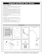 Preview for 4 page of Kenmore 625.38556 Owner'S Manual