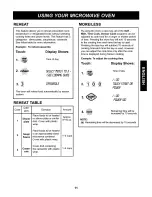 Предварительный просмотр 11 страницы Kenmore 6325 - 1.2 cu. Ft. Countertop Microwave Use And Care Manual