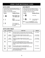 Предварительный просмотр 12 страницы Kenmore 6325 - 1.2 cu. Ft. Countertop Microwave Use And Care Manual