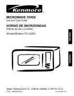 Kenmore 63263 - 1.2 Full Design Microwave Use And Care Manual preview