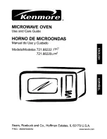 Предварительный просмотр 1 страницы Kenmore 66229 - 1.1 cu. ft. 1100 Watts Countertop Microwave Use And Care Manual