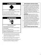 Preview for 5 page of Kenmore 665.1277 series Use & Care Manual