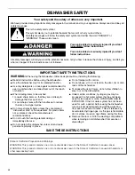 Preview for 4 page of Kenmore 665.1320 series User Manual