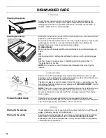 Предварительный просмотр 16 страницы Kenmore 665.1321 Use & Care Manual