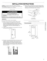 Preview for 5 page of Kenmore 665.1361 Series Use & Care Manual
