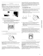 Preview for 11 page of Kenmore 665.1361 Series Use & Care Manual