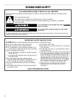 Preview for 4 page of Kenmore 665.1363 Use & Care Manual