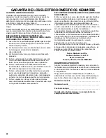 Preview for 22 page of Kenmore 665.1363 Use & Care Manual