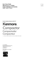 Preview for 1 page of Kenmore 665.1472 Series Use & Care Manual