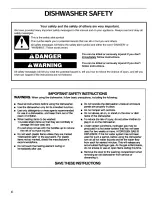 Preview for 4 page of Kenmore 665.15702 Use & Care Manual