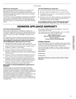 Preview for 3 page of Kenmore 665.1601 Use & Care Manual