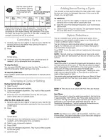 Preview for 15 page of Kenmore 665.16982 Use & Care Manual