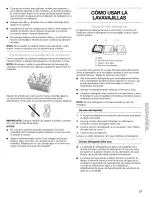 Preview for 27 page of Kenmore 665.1766 Series Use And Care Manual