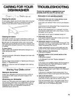 Preview for 19 page of Kenmore 665,17739 Use & Care Manual