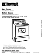 Предварительный просмотр 1 страницы Kenmore 665.7213 Series Use & Care Manual