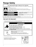 Предварительный просмотр 4 страницы Kenmore 665.95802 Use & Care Manual