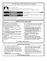 Preview for 2 page of Kenmore 66514165L120 Owner'S Manual