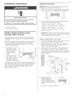 Предварительный просмотр 6 страницы Kenmore 66516012402 Installation Instructions Manual