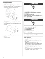 Предварительный просмотр 14 страницы Kenmore 66516012402 Installation Instructions Manual