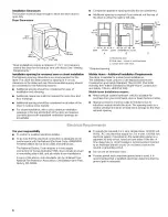 Preview for 6 page of Kenmore 6703 - Elite Oasis 7.0 cu. Ft. Capacity Flat Back Electric Dryer Use & Care Manual