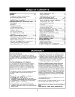 Предварительный просмотр 2 страницы Kenmore 6790 - Elite 1.5 cu. Ft. Convection Microwave Use And Care Manual