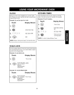 Preview for 11 page of Kenmore 6790 - Elite 1.5 cu. Ft. Convection Microwave Use And Care Manual