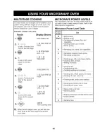 Preview for 14 page of Kenmore 6790 - Elite 1.5 cu. Ft. Convection Microwave Use And Care Manual