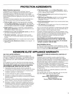 Предварительный просмотр 3 страницы Kenmore 6806 - Elite Oasis ST 7.6 cu. Ft. Capacity Electric Dryer Use And Care Manual