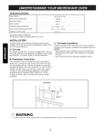 Предварительный просмотр 6 страницы Kenmore 6907 - 7 Cubic Feet Counter Top Microwave Use And Care Manual