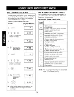 Предварительный просмотр 14 страницы Kenmore 6907 - 7 Cubic Feet Counter Top Microwave Use And Care Manual