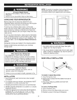 Предварительный просмотр 8 страницы Kenmore 6929 - 22.1 cu. Ft. Top Freezer Refrigerator Use & Care Manual