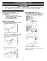 Предварительный просмотр 9 страницы Kenmore 6929 - 22.1 cu. Ft. Top Freezer Refrigerator Use & Care Manual