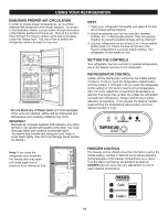 Предварительный просмотр 16 страницы Kenmore 6929 - 22.1 cu. Ft. Top Freezer Refrigerator Use & Care Manual