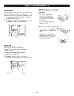 Предварительный просмотр 21 страницы Kenmore 6929 - 22.1 cu. Ft. Top Freezer Refrigerator Use & Care Manual