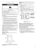 Предварительный просмотр 3 страницы Kenmore 6972 - 700 7.5 cu. Ft. Capacity Electric Dryer Installation Instructions Manual